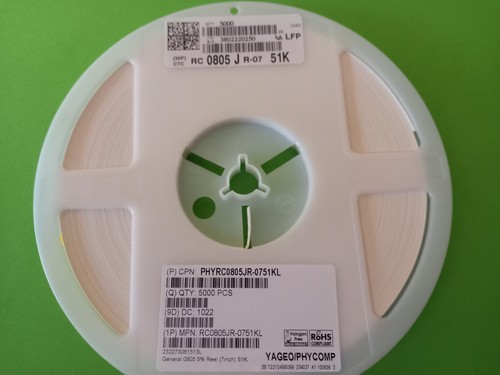 5000x 51k kiloohm - 51, smd